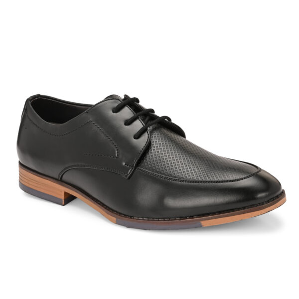 Classic Black Leather Formal Derby Shoes