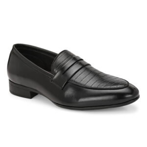 Classic Black Leather Penny Loafer