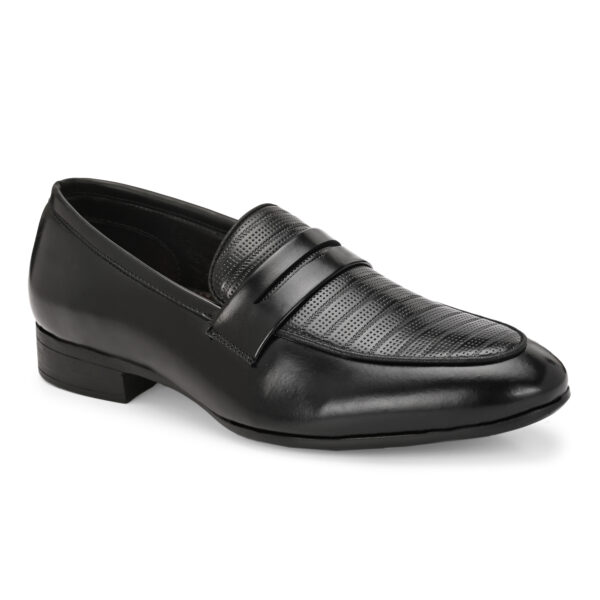 Classic Black Leather Penny Loafer