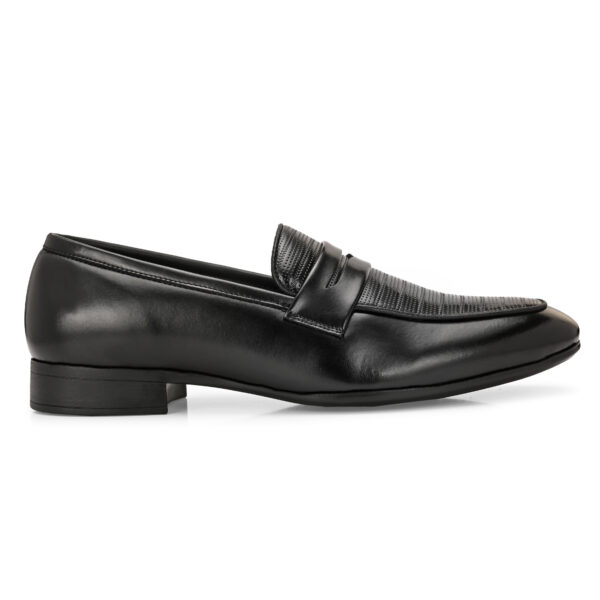 Classic Black Leather Penny Loafer - Image 2