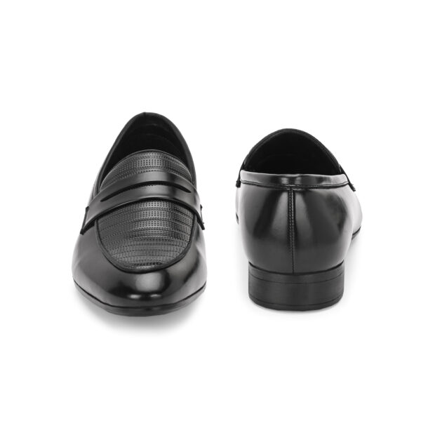 Classic Black Leather Penny Loafer - Image 4
