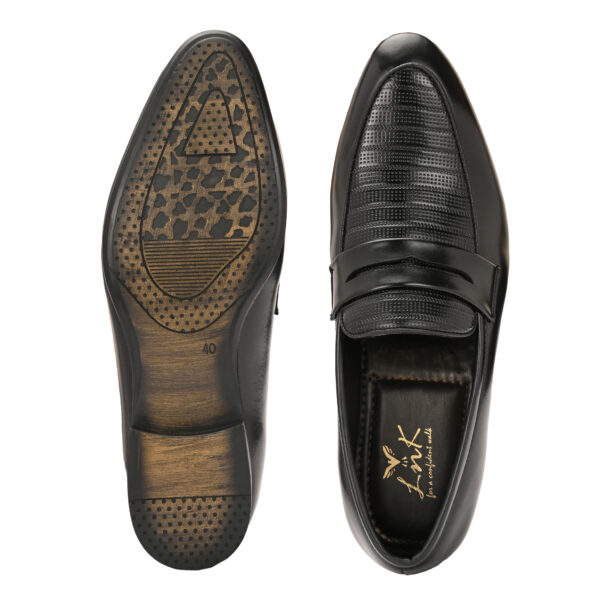 Classic Black Leather Penny Loafer - Image 5