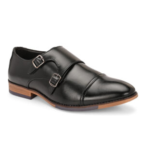 Classic Double Monk Strap Leather Shoe