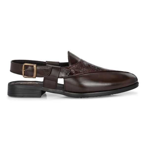 Black & Brown Classic Peshawari Sandal for Men - Image 7