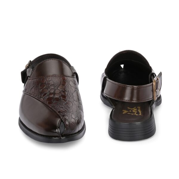 Black & Brown Classic Peshawari Sandal for Men - Image 8