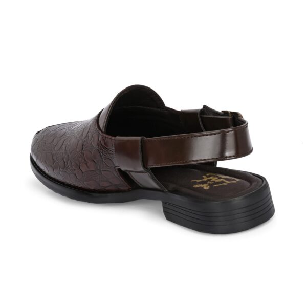 Black & Brown Classic Peshawari Sandal for Men - Image 10